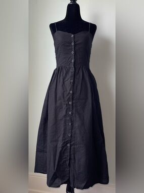 Linen & Cotton Button down dress